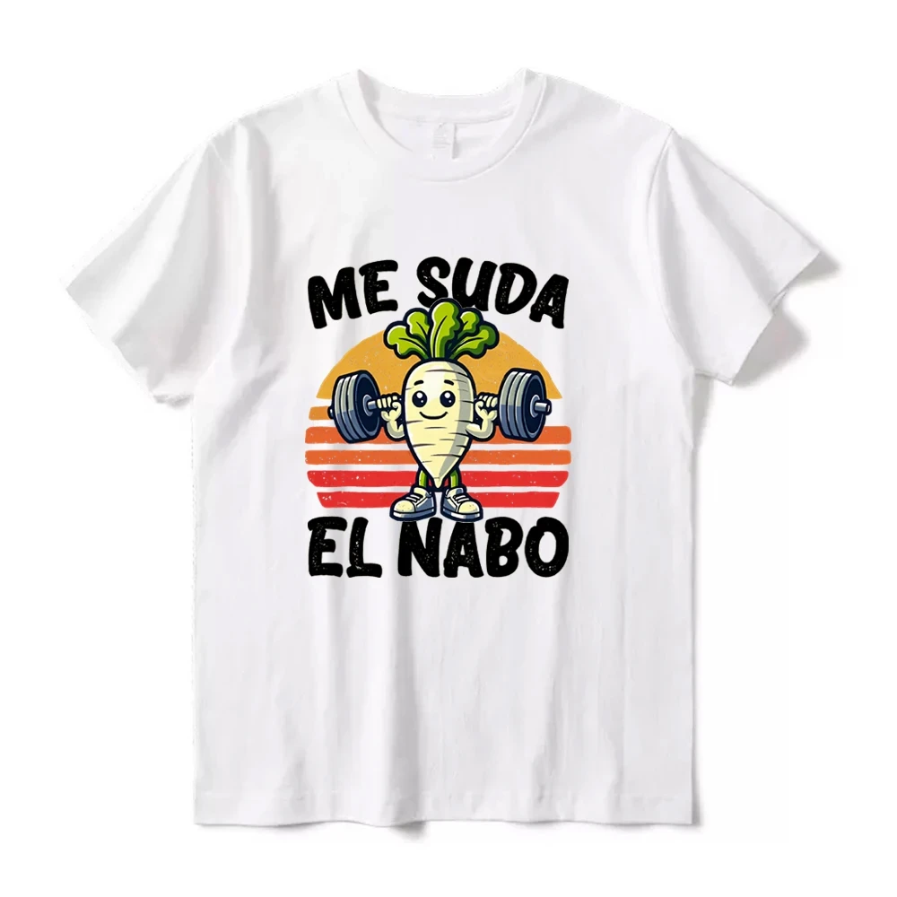 Summer Clothing In Spanish - Me Suda El Nabo ผู้หญิงแขนสั้นพิมพ์เสื้อยืดตลกสเปน Jokes