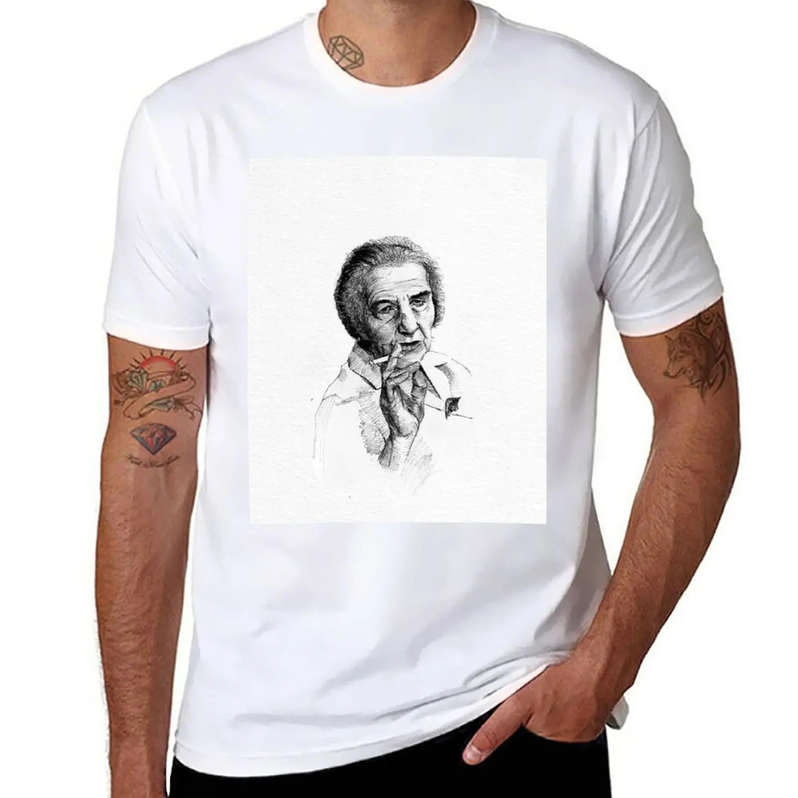 Summer Clothing Aesthetic - เสื้อยืด golda meir ใหม่เสื้อผ้าความงามเสื้อยืดสีดำเสื้อยืดที่กำหนดเองเสื้อผ้าวินเทจเสื้อผ้าผู้ชาย