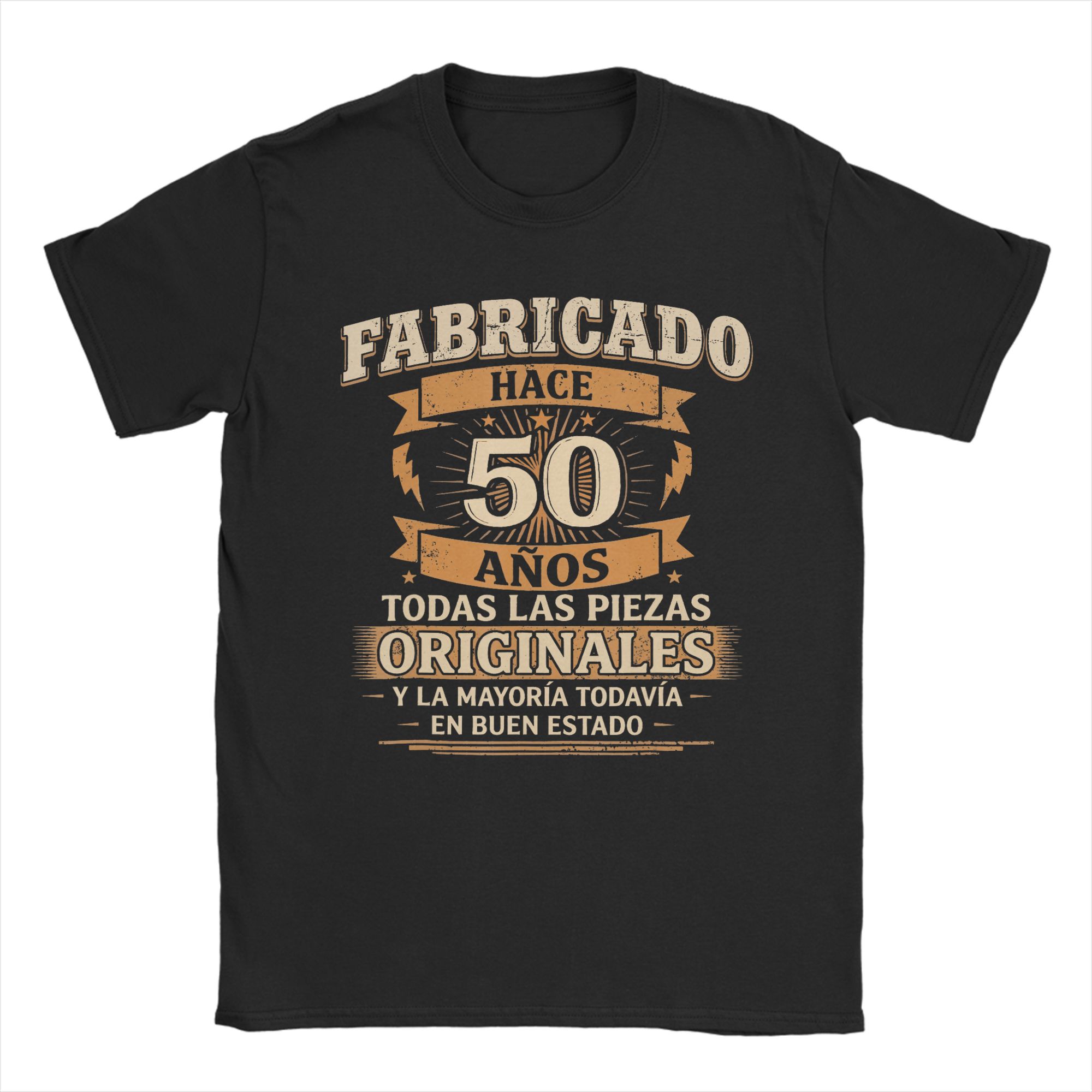 Summer Clothing In Spanish - วันเกิดครบรอบ 50 ปี 50 ปีเสื้อยืดสเปนสำหรับผู้ชายผ้าฝ้าย 100%