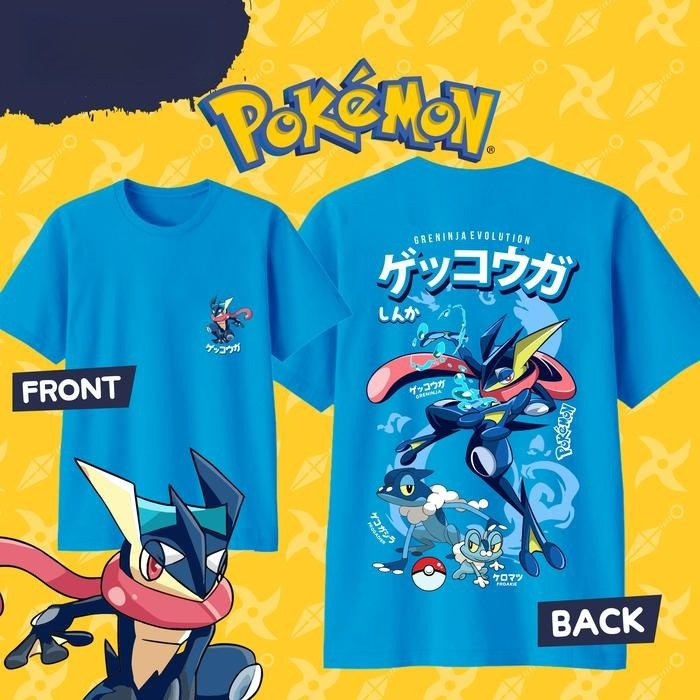 Summer Edition Clothing - 2026 ซัมเมอร์ ฮอตเซลล์โปเกมอน เกรนินจาเสื้อยืดพิมพ์ลาย, ผ้าฝ้าย 100%