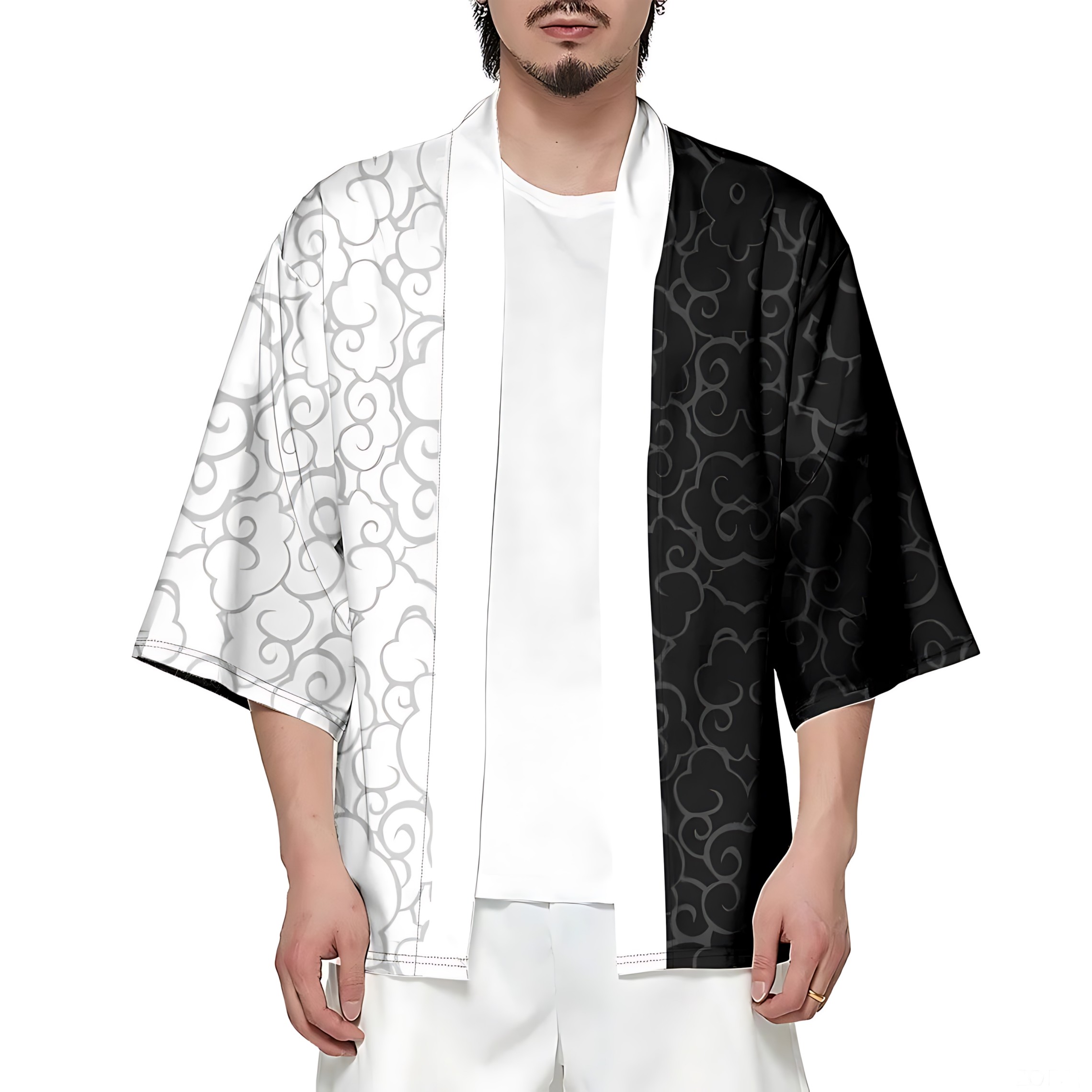 Summer Clothing Patterns - ชุดกิโมโนผู้ชายฤดูร้อนปี 2026 ลายพิมพ์ 3 มิติ ระบายอากาศได้ดี