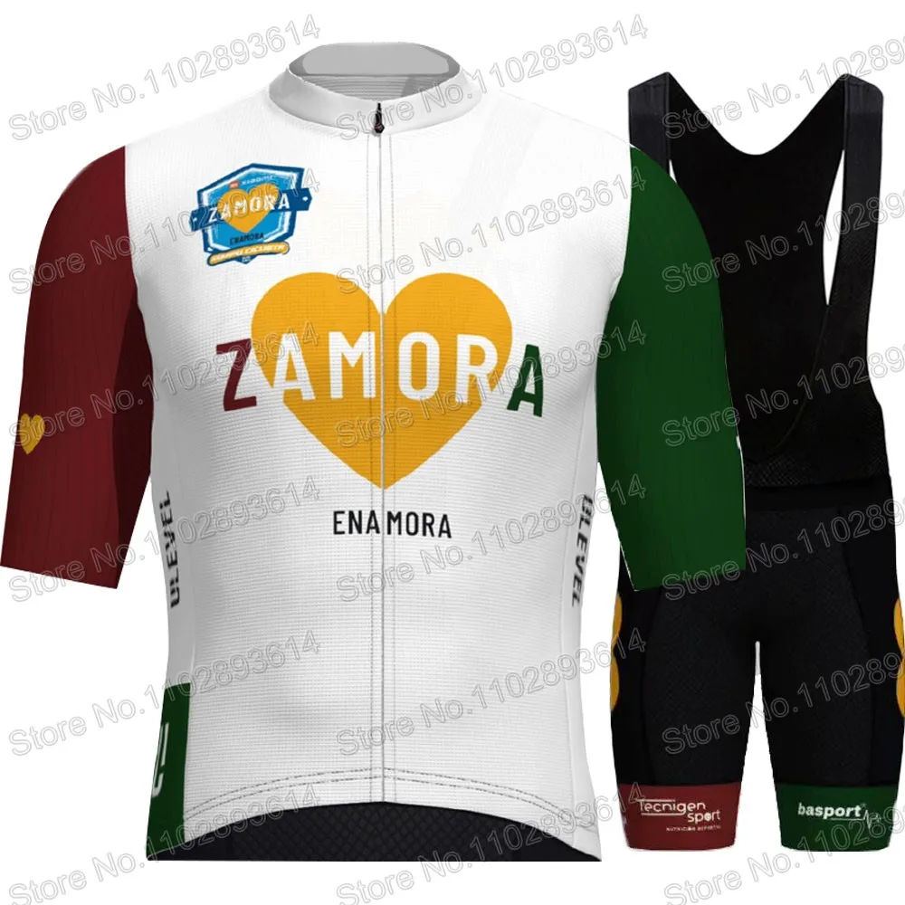 Summer Clothing In Spanish - Zamora enamora 2023ชุดเสื้อเจอร์ซีย์นักปั่นแขนสั้นสเปนเสื้อขี่จักรยานเสื้อสูทจักรยานกางเกงขาสั้น MTB Maillot ropa