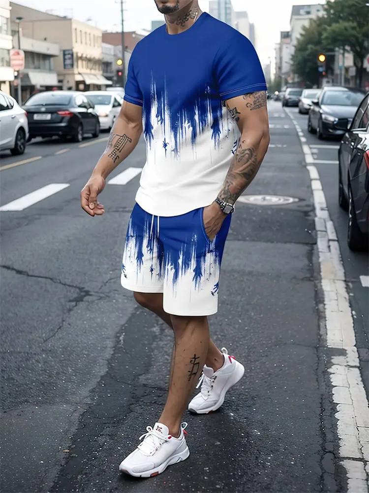 เสื้อยืดลายไล่เฉดสีสำหรับผู้ชา - Summer Clothing Pieces บทวิจารณ์และราคา