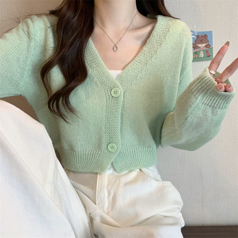 เสื้อคาร์ดิแกนเอวลอยเข้ารูปสำห - Summer Clothing Aesthetic บทวิจารณ์และราคา