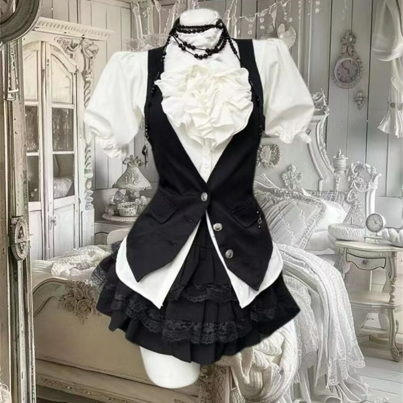 Y2kความงามLolitaสไตล์หวาน 3 ชิ - Summer Clothing Aesthetic บทวิจารณ์และราคา