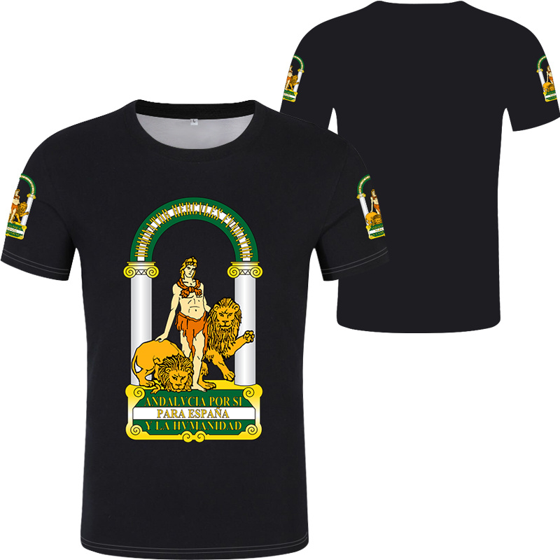 Andalusia เสื้อยืดลายธงสเปนสำห - Summer Clothing In Spanish บทวิจารณ์และราคา