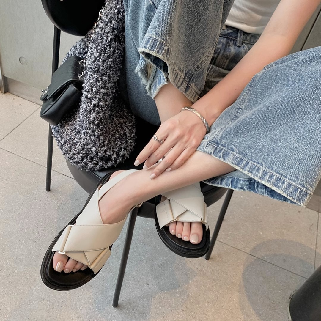 รองเท้าแตะรัดส้นแบบเปิดนิ้วเท้ - Summer Clothing Modest บทวิจารณ์และราคา