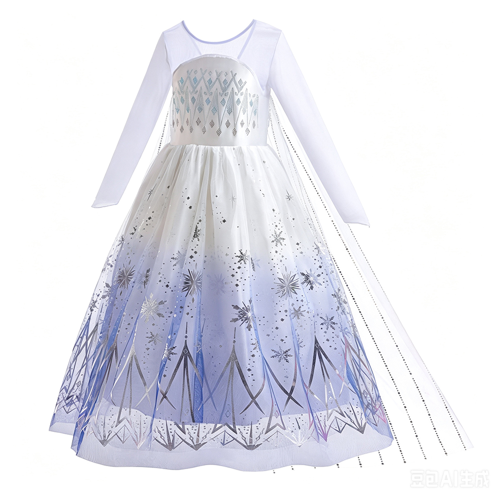 ชุดเอลซ่าสีขาวสำหรับเด็กผู้หญิ - Summer Evenings Clothing บทวิจารณ์และราคา