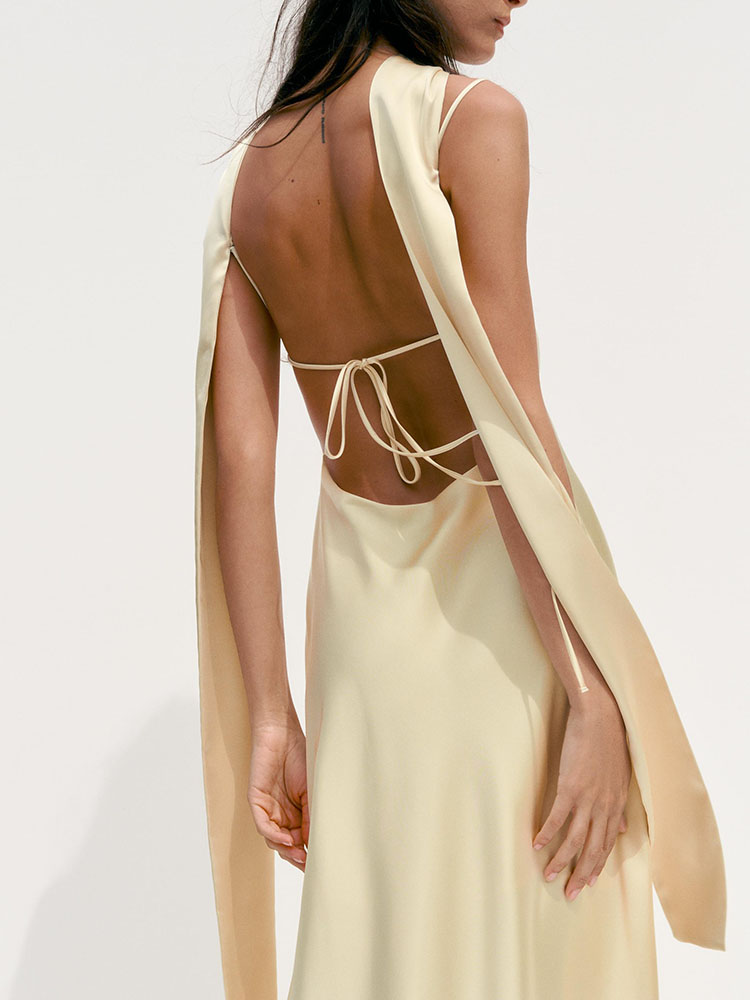 ฤดูร้อนแฟชั่นใหม่ผ้าไหมซาตินบา - Summer Evenings Clothing บทวิจารณ์และราคา