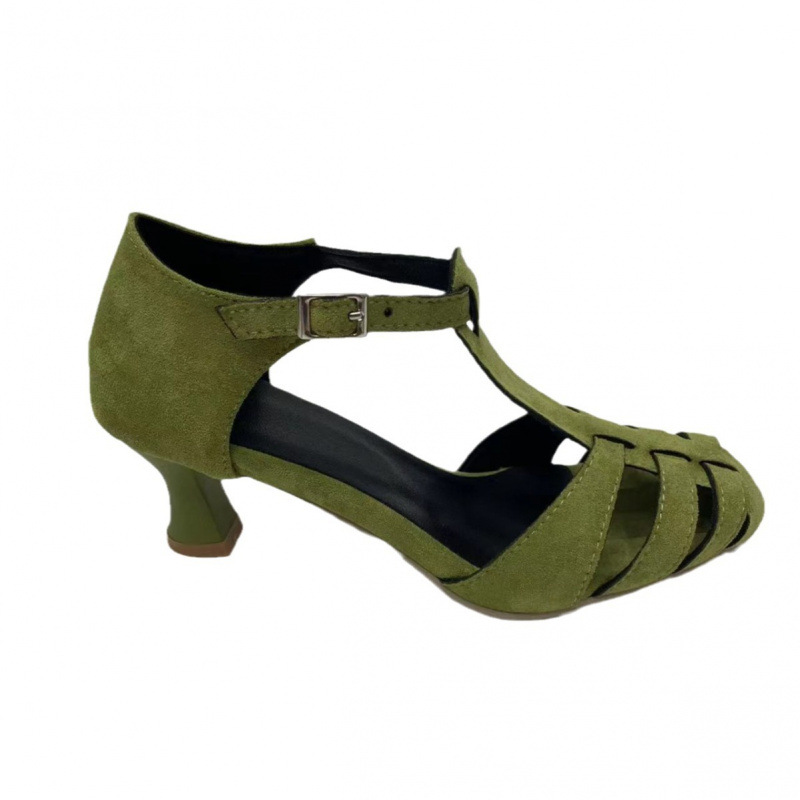 รองเท้าส้นเตี้ยแบบ T-Strap สีเ - Summer Clothing For Petite Women บทวิจารณ์และราคา