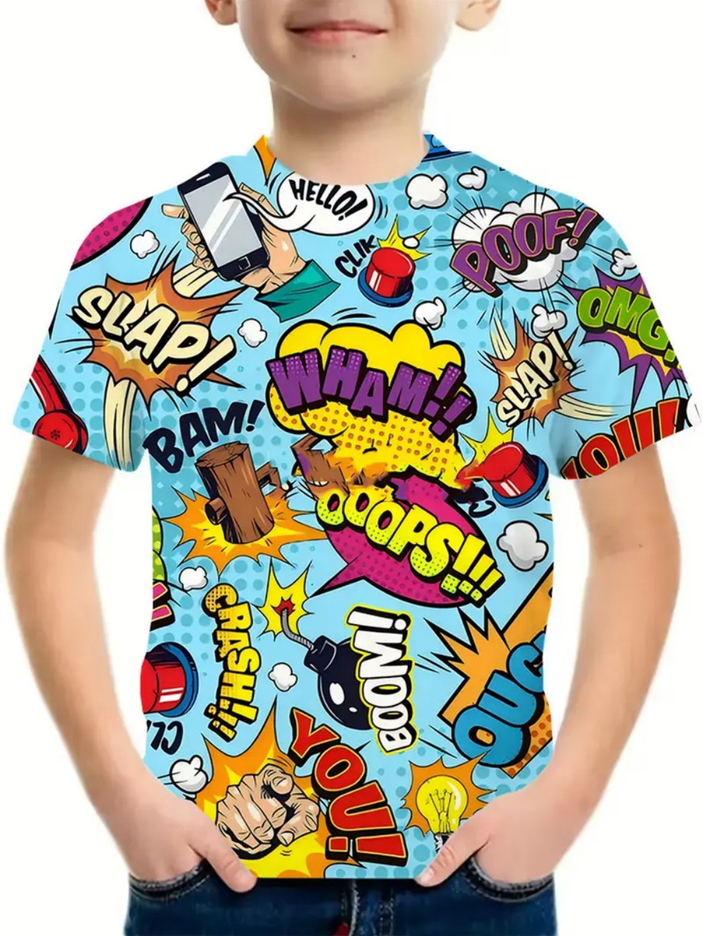 เสื้อยืดเด็ก ลายกราฟฟิตี้ สตรี - Summer Clothing Drawing บทวิจารณ์และราคา
