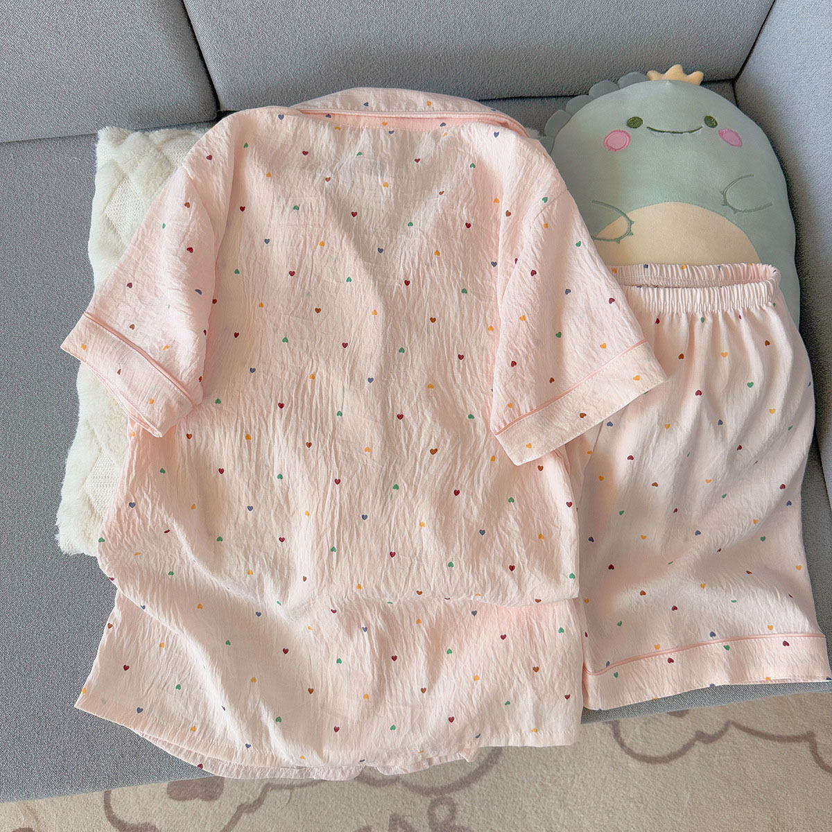 ชุดนอนผ้าฝ้ายลายจุดสำหรับผู้หญ - Summer Clothing For Petite Women บทวิจารณ์และราคา