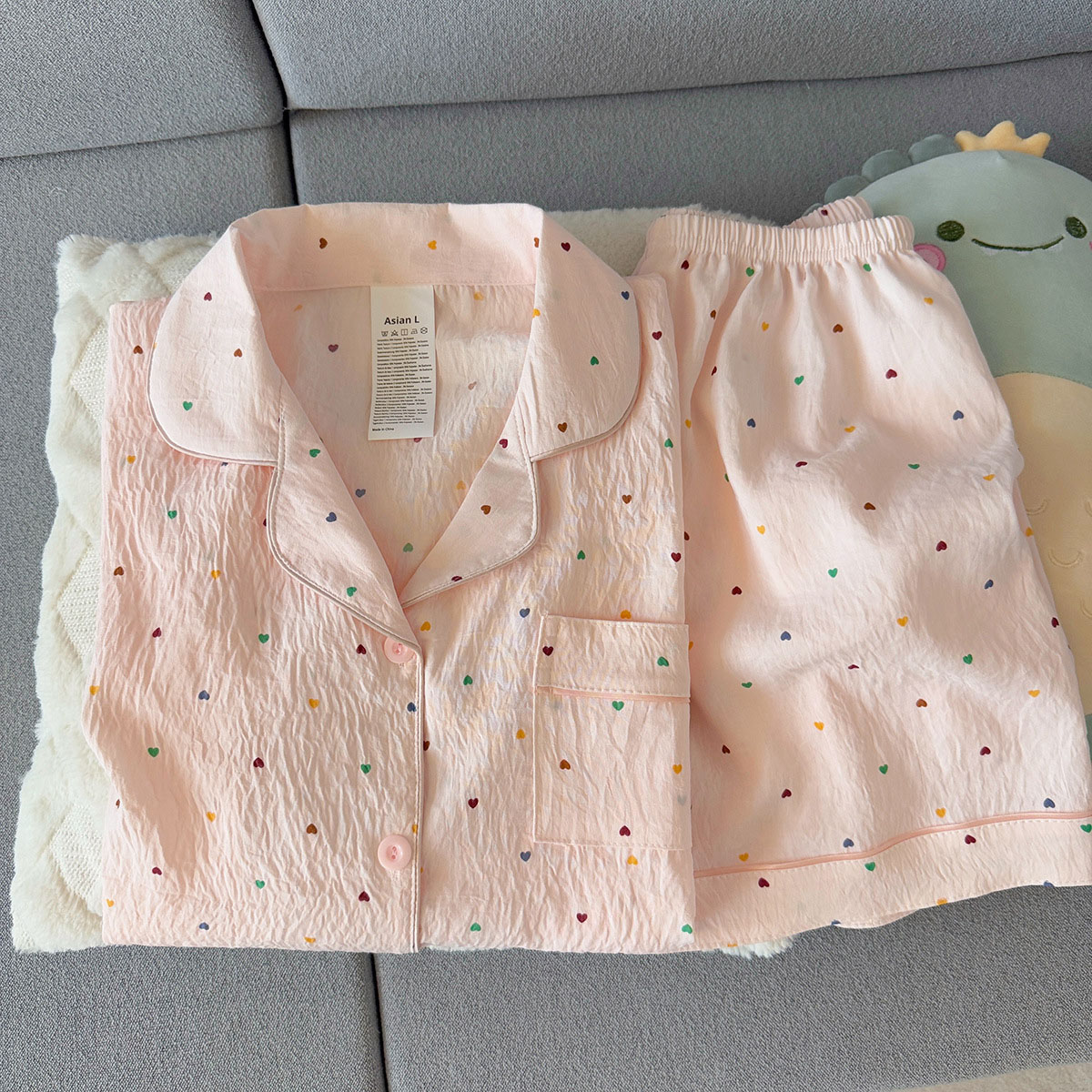 ชุดนอนผ้าฝ้ายลายจุดสำหรับผู้หญ - Summer Clothing For Petite Women บทวิจารณ์และราคา