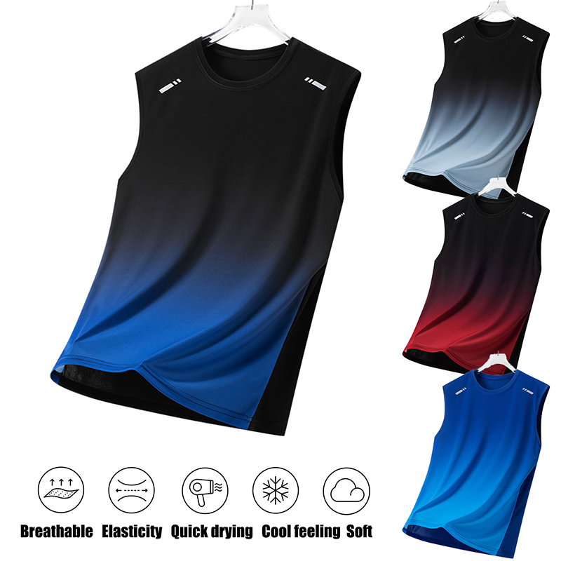 เสื้อกีฬาผู้ชายแบบไล่เฉดสี น้ำ - Summer Youth Clothing บทวิจารณ์และราคา