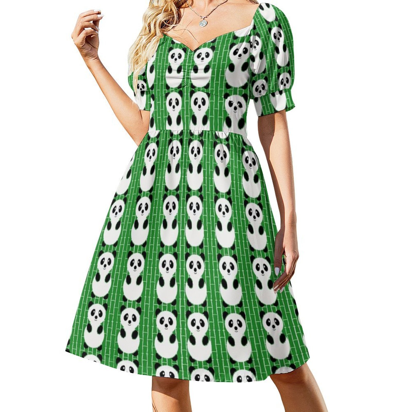 ชุดเดรสลายแพนด้า โบโฮชิค แฟชั่ - Summer Clothing Patterns บทวิจารณ์และราคา