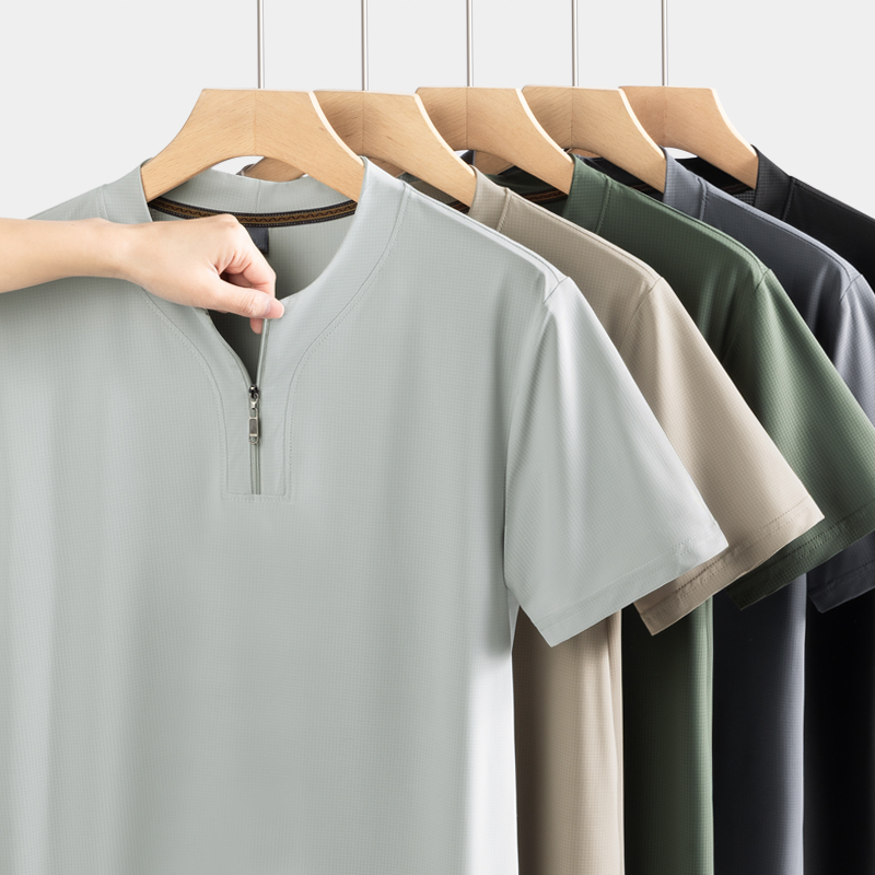 เสื้อยืดเฮนลีย์ผ้าไอซ์ซิลค์ไซส - Summer Clothing Guys บทวิจารณ์และราคา