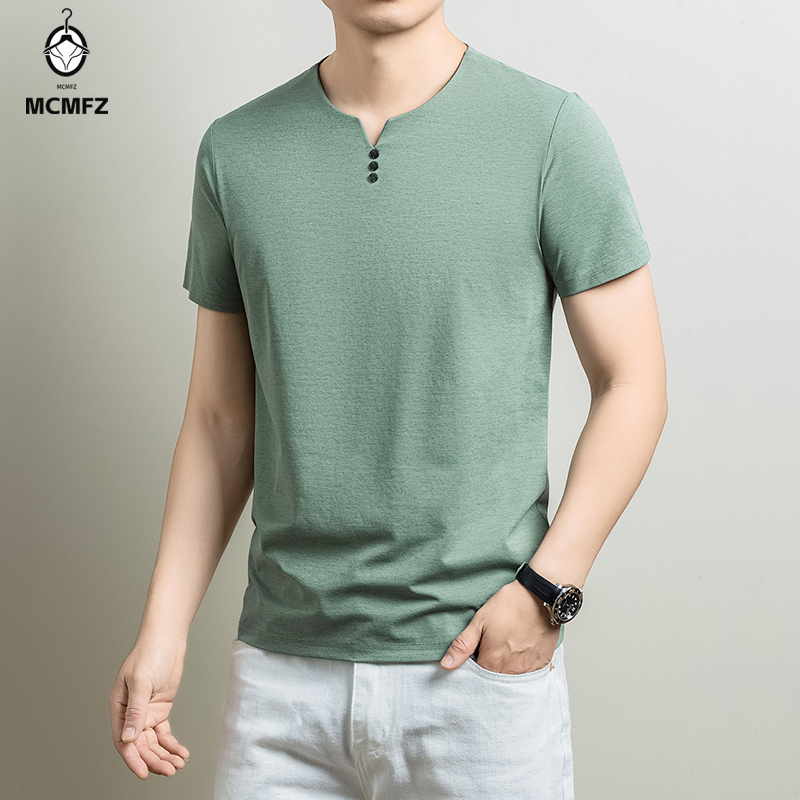 เสื้อยืดเฮนลีย์แบบพื้นฐานสำหรั - Summer Clothing Guys บทวิจารณ์และราคา