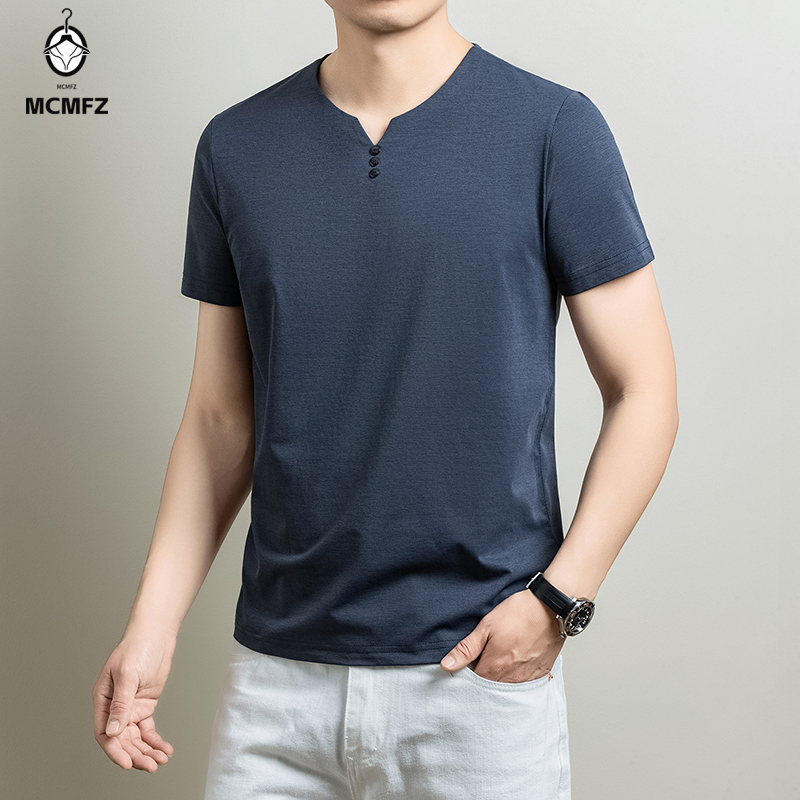 เสื้อยืดเฮนลีย์แบบพื้นฐานสำหรั - Summer Clothing Guys บทวิจารณ์และราคา