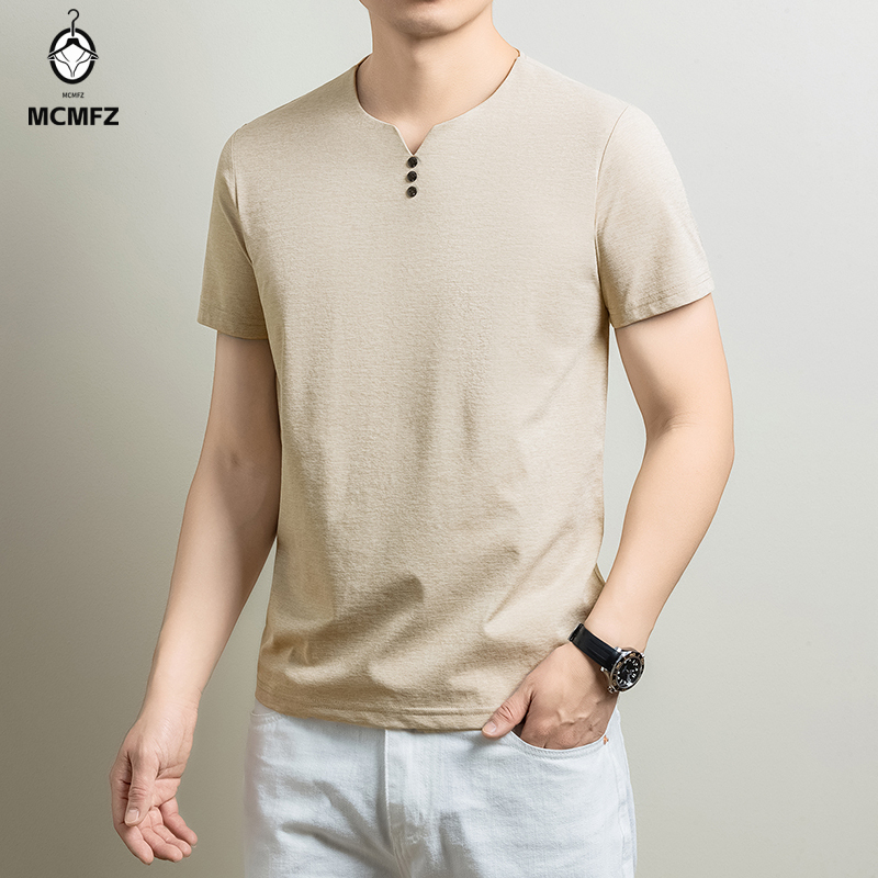 เสื้อยืดเฮนลีย์แบบพื้นฐานสำหรั - Summer Clothing Guys บทวิจารณ์และราคา