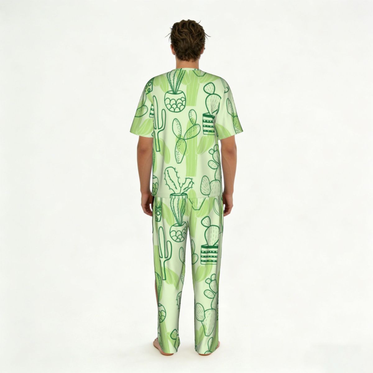 ชุดนอนผู้ชายแขนสั้นกางเกงขายาว - Summer Clothing Patterns บทวิจารณ์และราคา