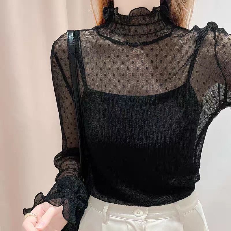 เสื้อเชิ้ตลูกไม้สีดำบางเบาสำหร - Summer Evenings Clothing บทวิจารณ์และราคา
