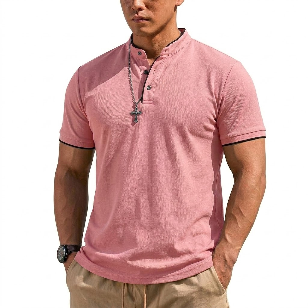 เสื้อเชิ้ตแขนสั้นทรงเฮนลีย์สำห - Summer Clothing Guys บทวิจารณ์และราคา