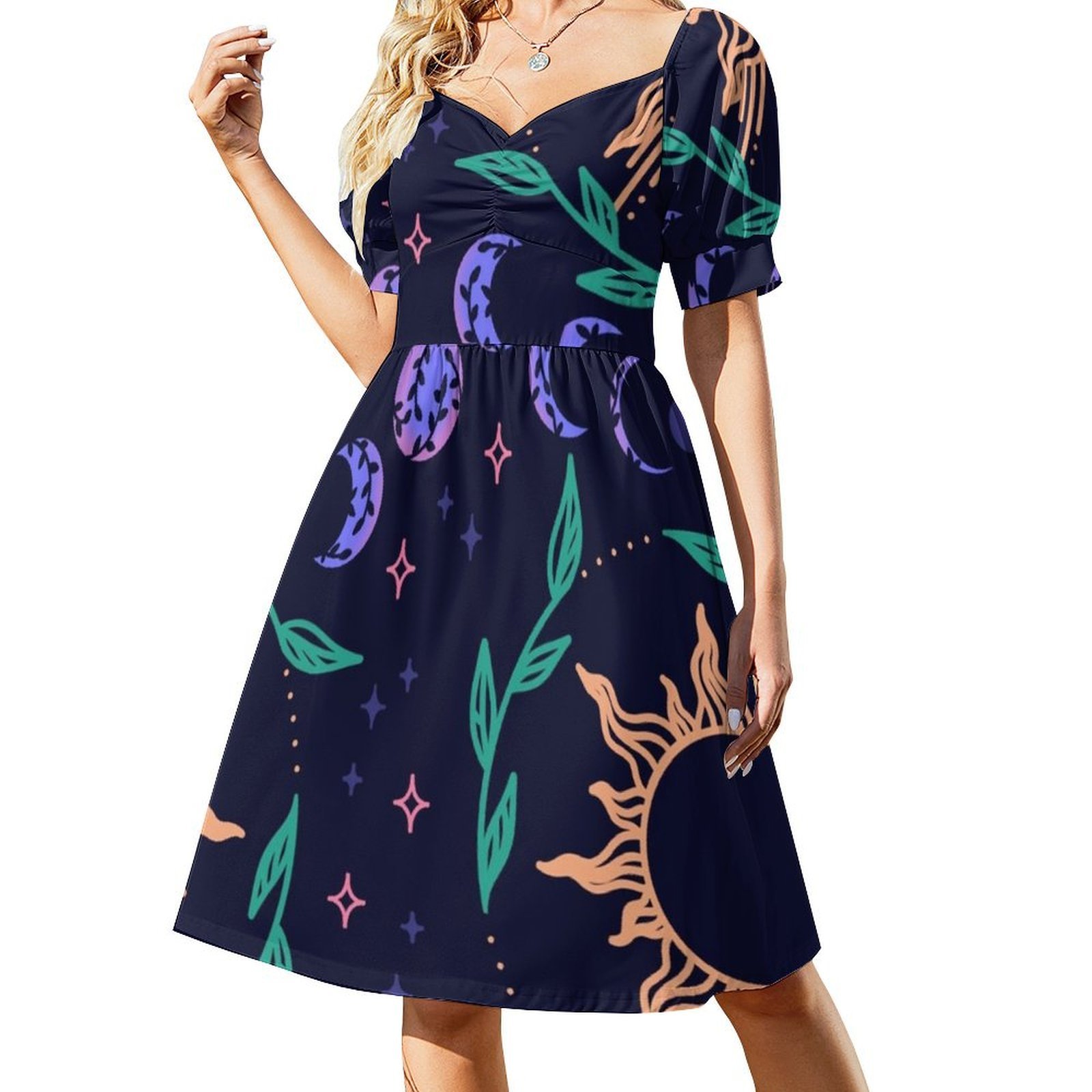ชุดเดรสสตรีทแวร์ลายดวงจันทร์ ด - Summer Clothing Patterns บทวิจารณ์และราคา