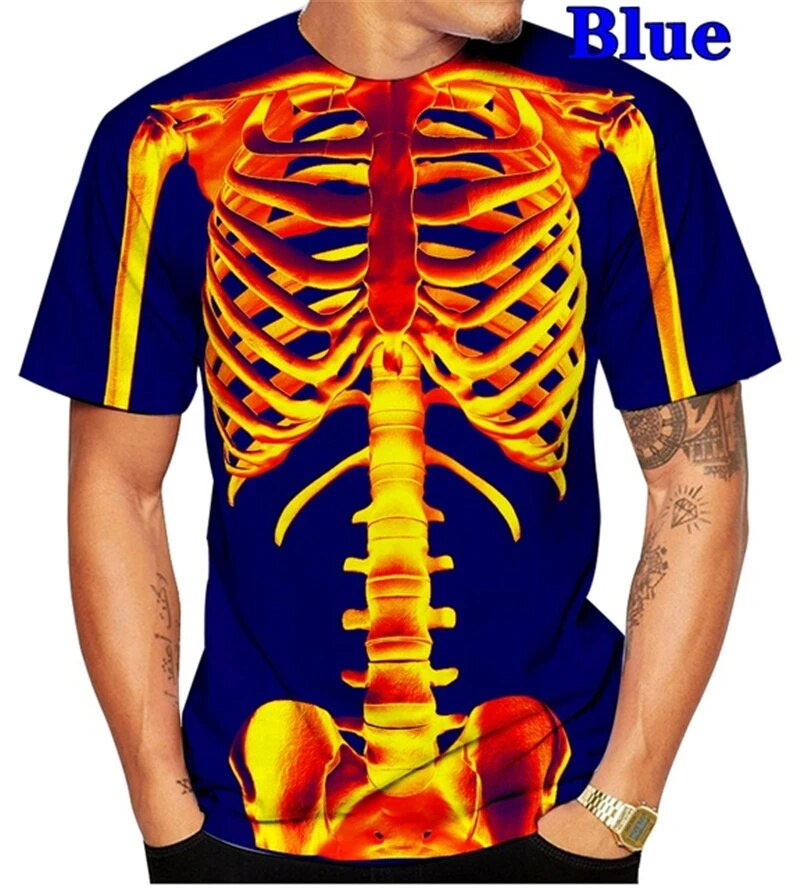เสื้อยืดลายหัวกะโหลกสยองขวัญสำ - Summer Rays Clothing บทวิจารณ์และราคา
