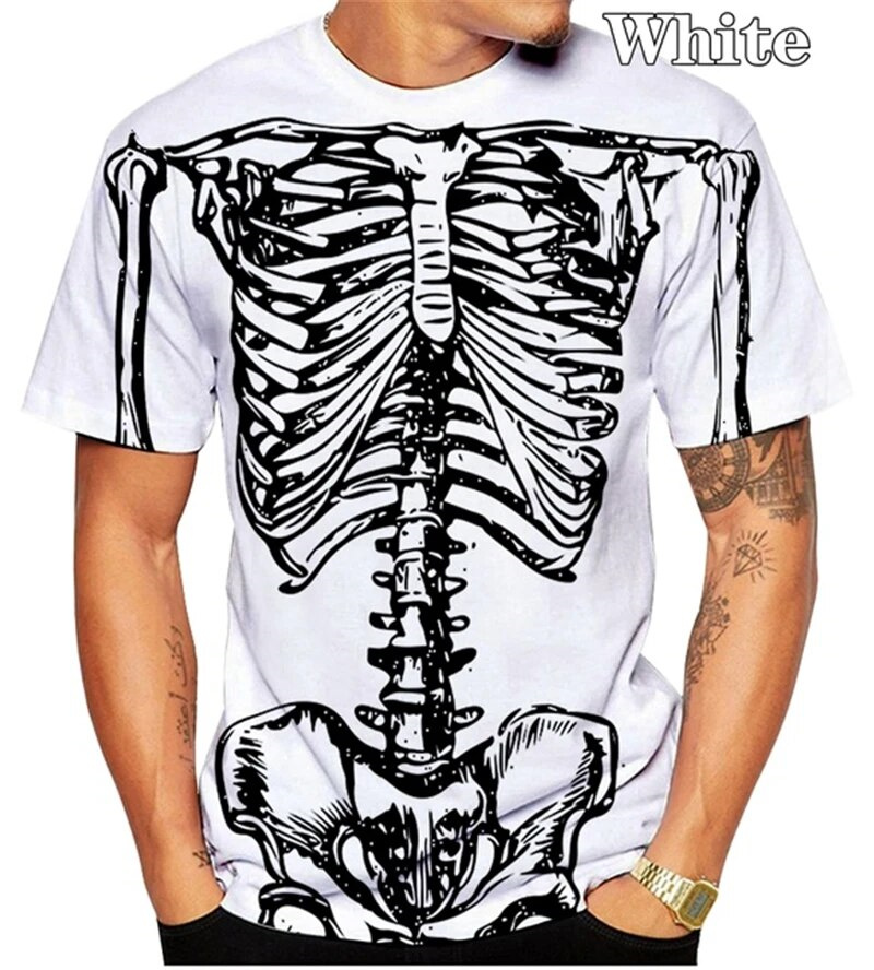 เสื้อยืดลายหัวกะโหลกสยองขวัญสำ - Summer Rays Clothing บทวิจารณ์และราคา