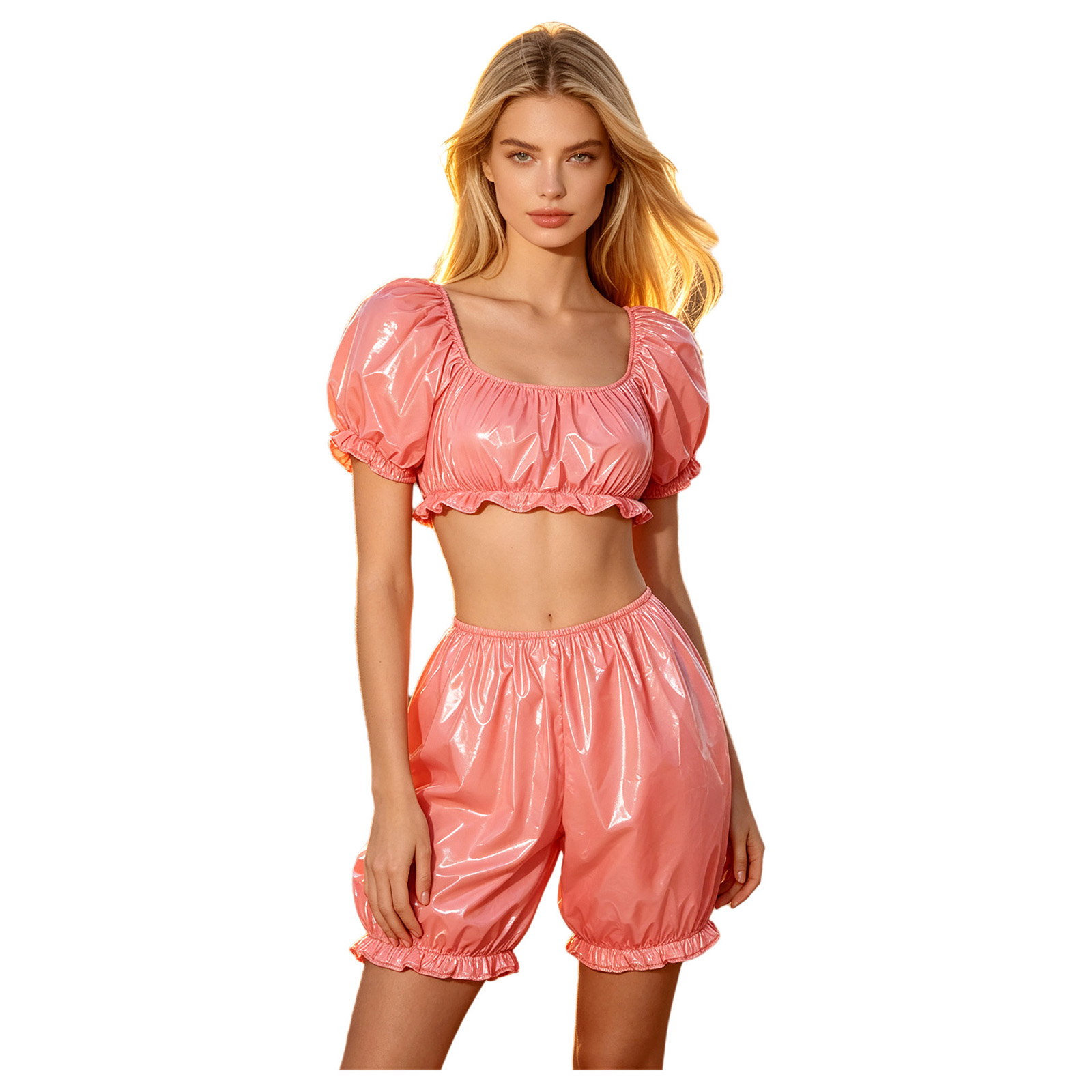 ชุดคลับแวร์หนัง PU แบบเปียกสำห - Summer Clothing For Petite Women บทวิจารณ์และราคา