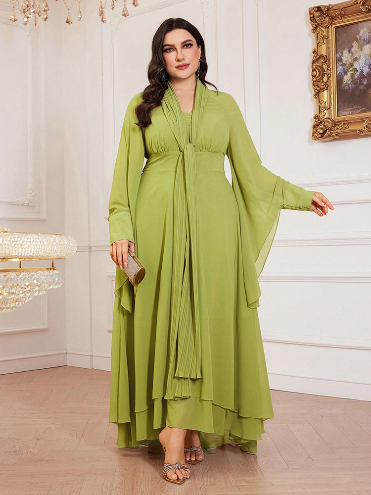 Toleen เดรสยาวแต่งขอบจีบสำหรับ - Summer Evenings Clothing บทวิจารณ์และราคา
