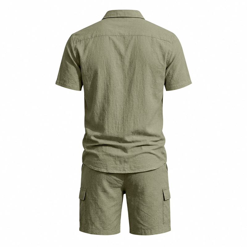 ชุดเซ็ตผ้าลินินสไตล์อเมริกันสำ - Summer Clothing Guys บทวิจารณ์และราคา